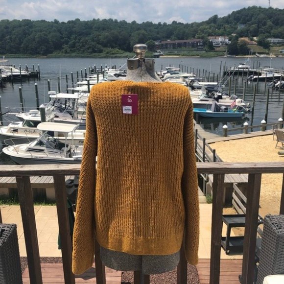 XL & XXL GOLD / YELLOW SOFT KNIT CREW NECK KNIT SWEATER!  NWT - Picture 7 of 10